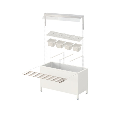Barral para Mesa Buffet Frío 140 x 30 cm Barral para Mesa Buffet Frío 140 x 30 cm
