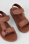 Sandalia plana deportiva ajustable rosa