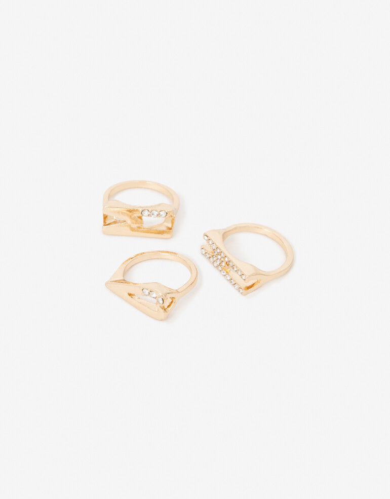 Sets Anillos Día de la Madre Set De Anillos Iniciales Día De La Madre - Dorado