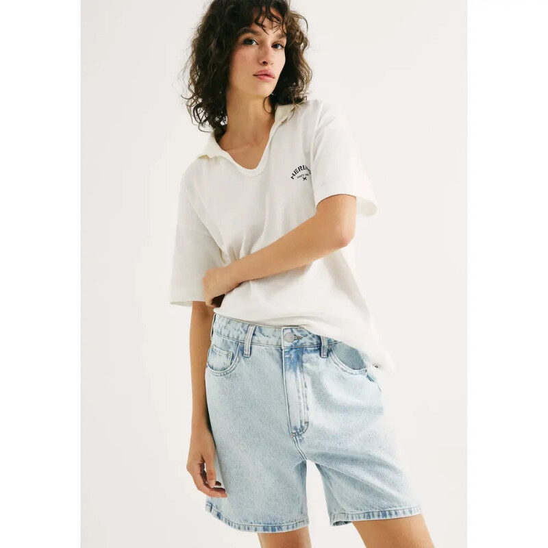 BERMUDA FEM AZUL CLARO