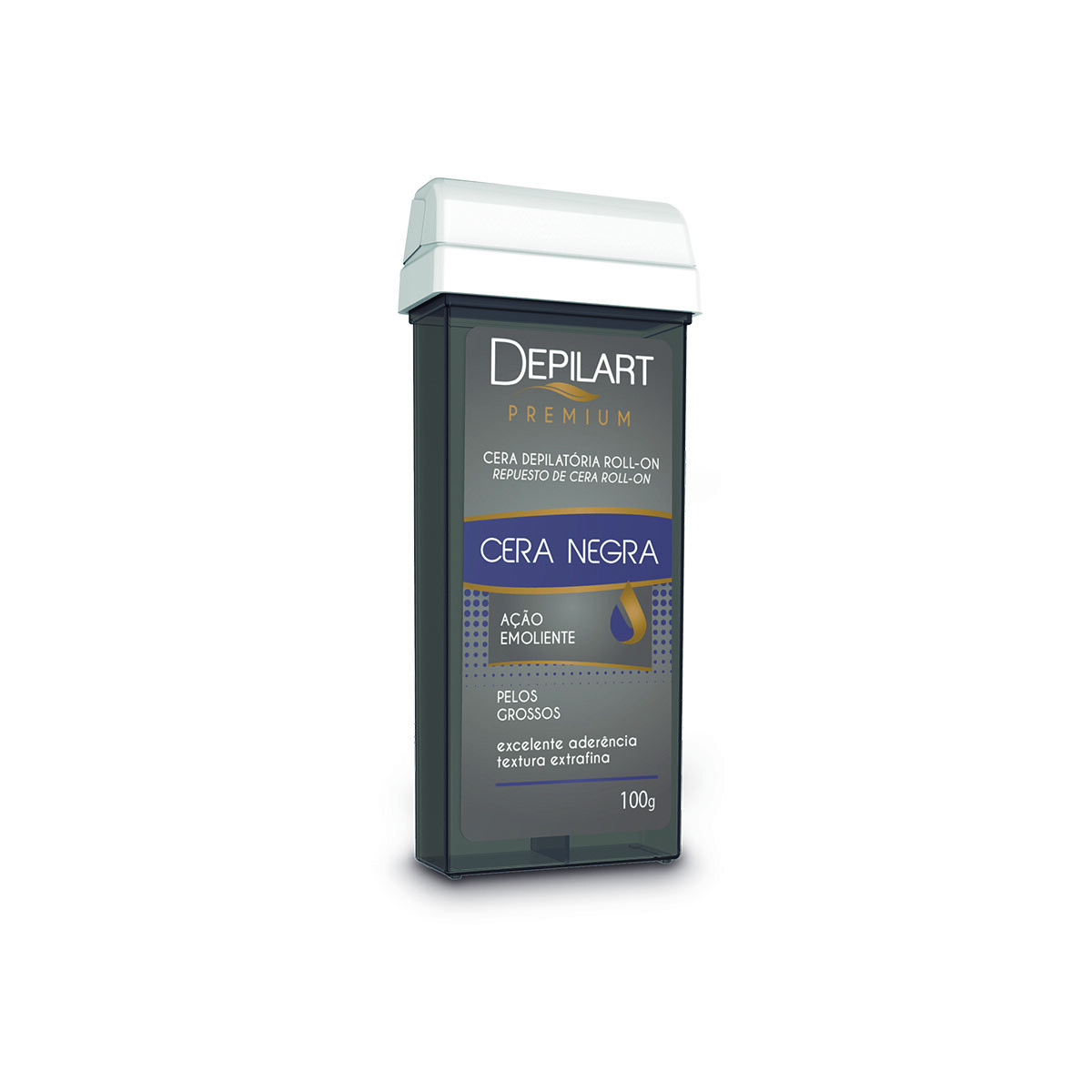 Cera depilatoria en roll on línea premium Depilart x 100 gr OFERTA CAJA X 24 - Cera negra 