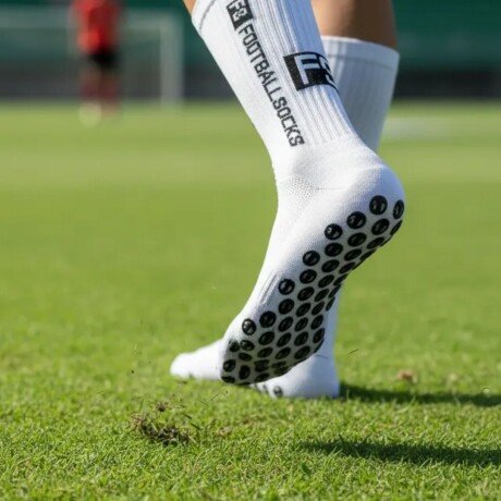 Par de Medias Deportivas Antideslizantes para Fútbol FS Celestes