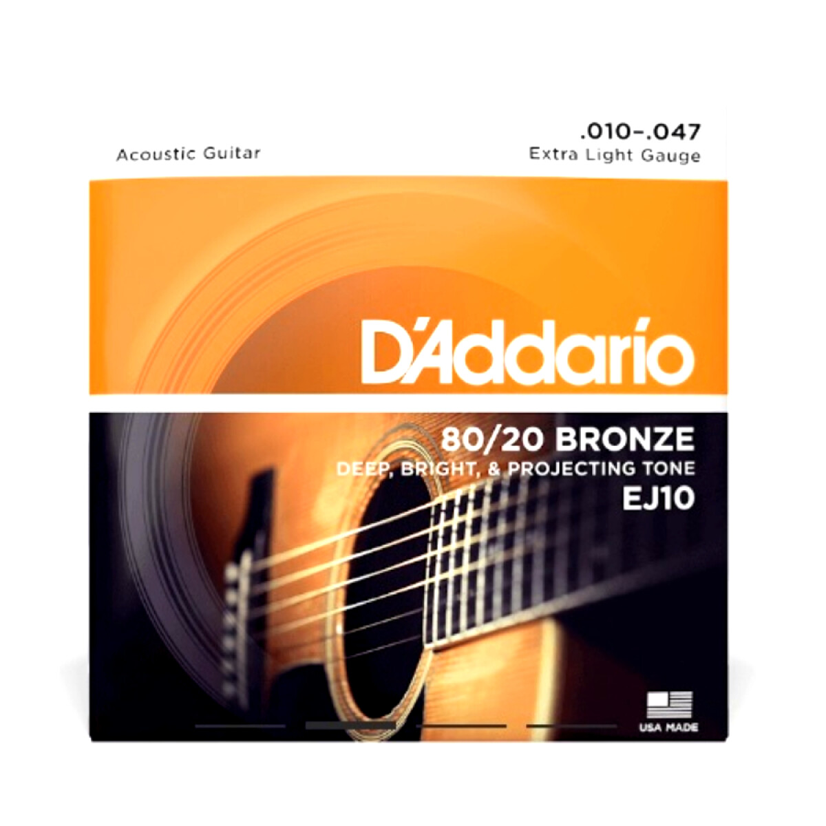 Set de Cuerdas 010 de Acero para Guitarras D'Addario Ej10 