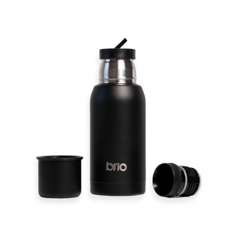 Termo Acero Inox 750 Ml brio Con Pico Cebador Negro