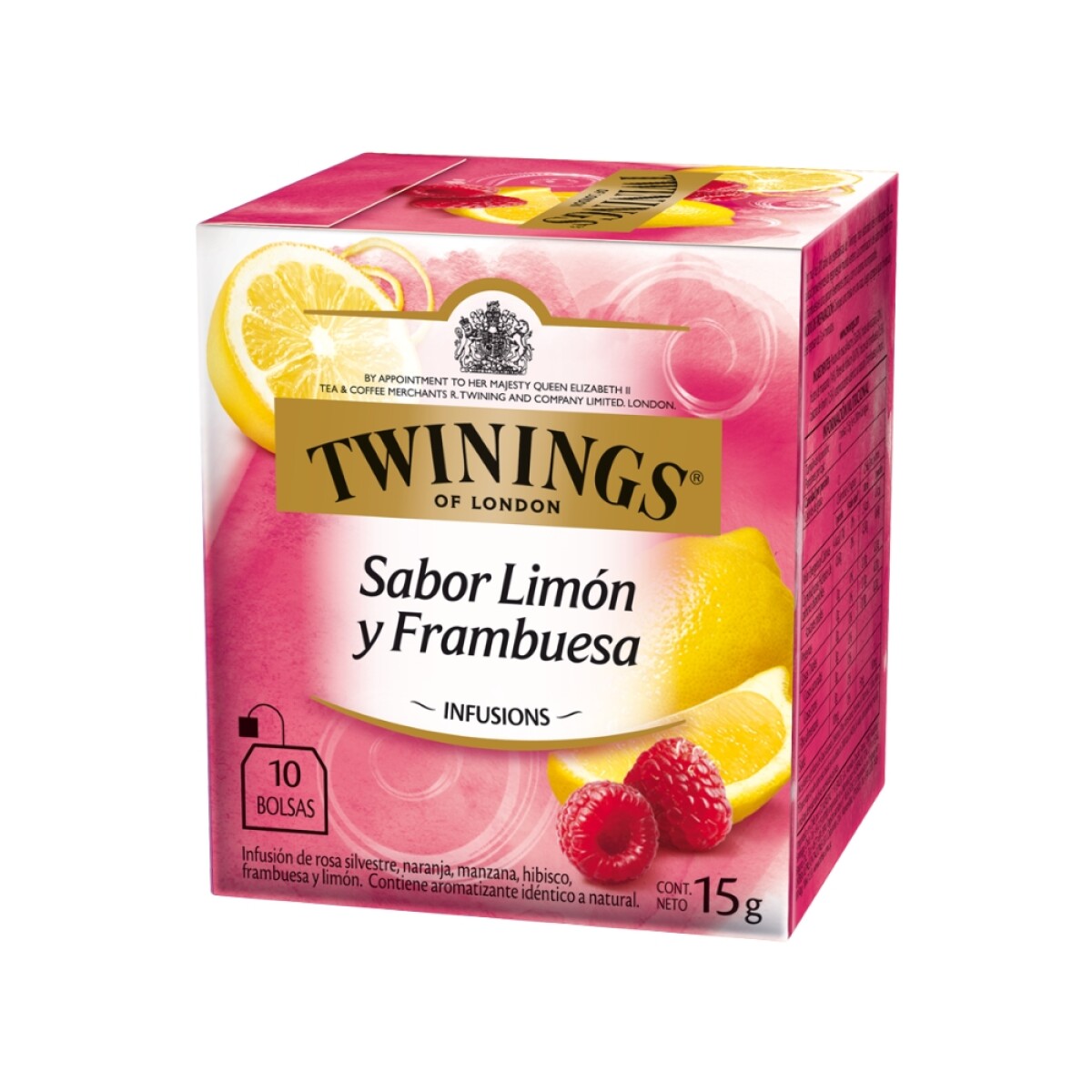 Twinings Limón Y Frambuesa 15g 