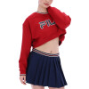 Buzo Crop Mujer Fila Pullover Rojo