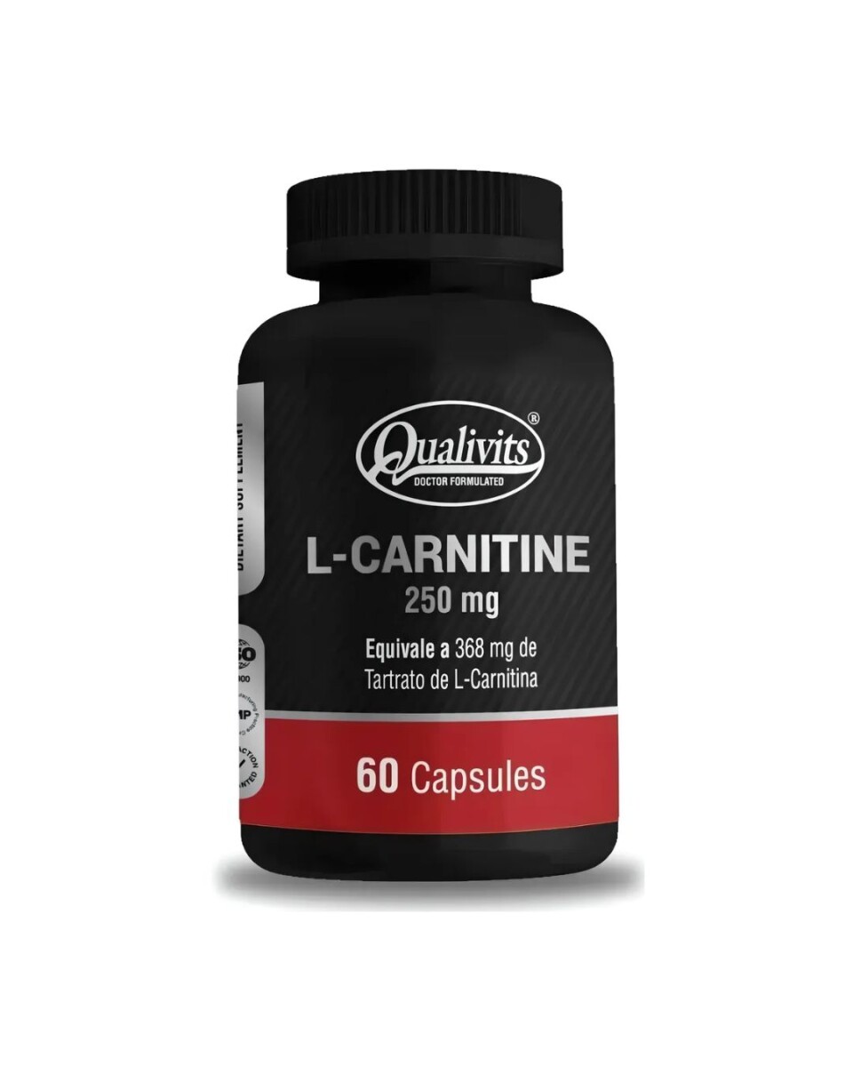 ¡OFERTA IMPERDIBLE! L-carnitine 250mg 60caps Qualivits 
