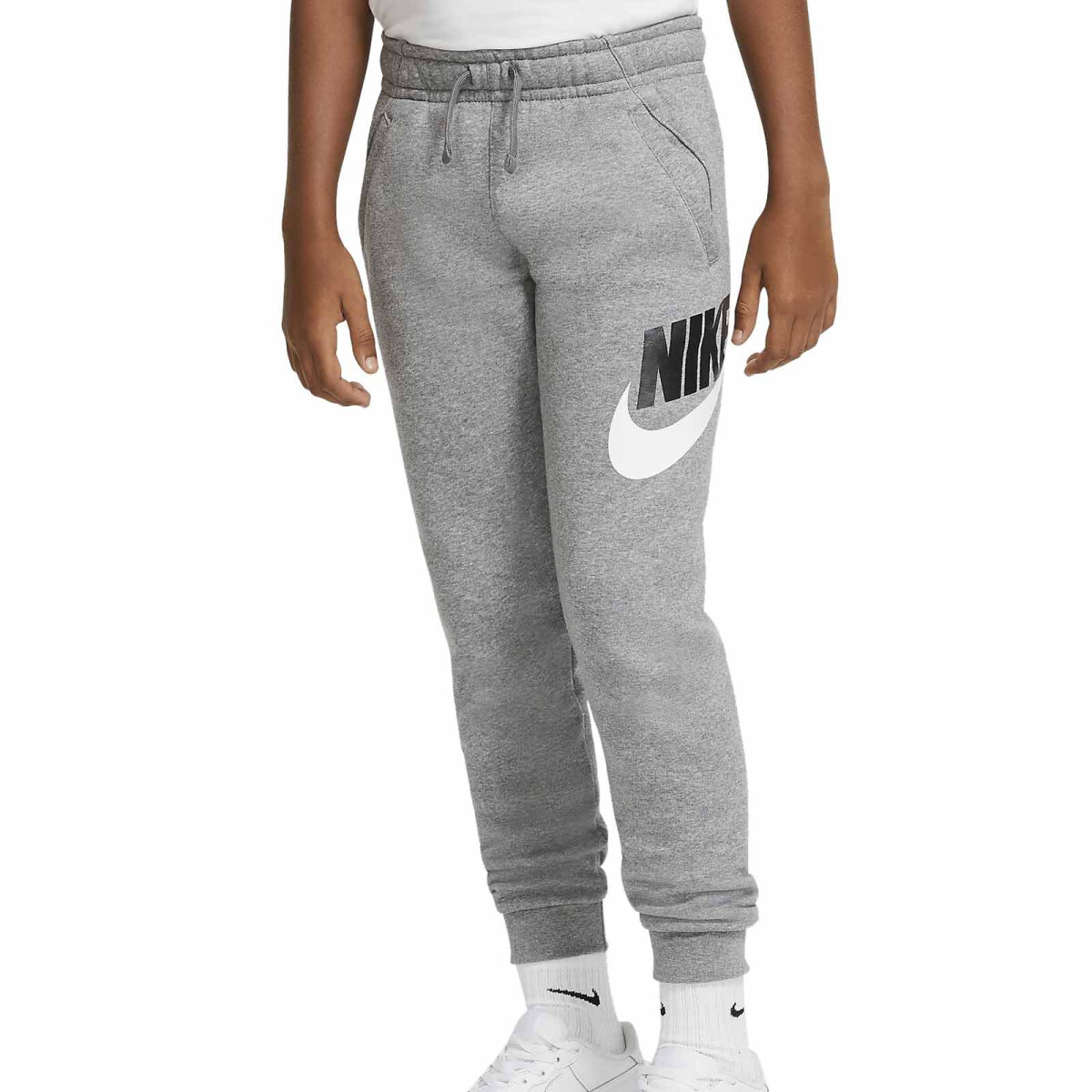 Pantalon Nike Moda Niño Club + Hbr Carbon Heather/Smoke Grey - S/C 