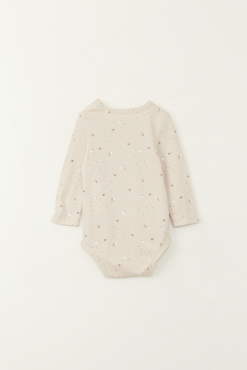 Body estampado Beige