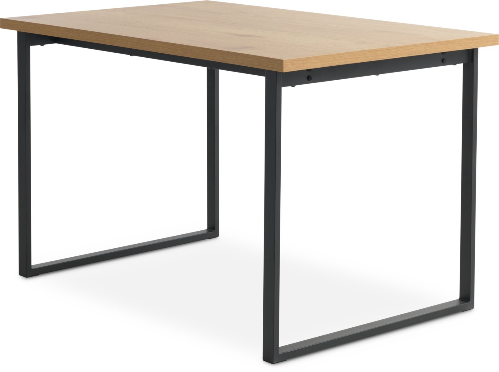 Mesa de comedor AABENRAA 80x120 roble/negro - Roble/negro 