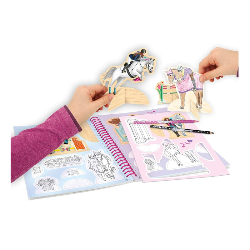 Libro para colorear con páginas de manualidades Top Model Libro para colorear con páginas de manualidades Top Model