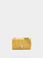 Bolso De Hombro Acolchado amarillo