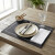 Individual con Vainilla Lino Liso Home Class 45 x 30 cm NEGRO