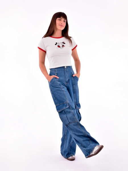 REMERA MINNIE AND MICKEY LOVE VARIANTE 1