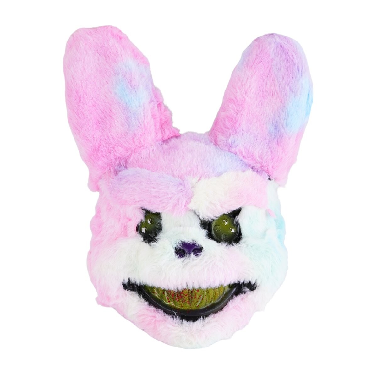 Mascara de conejo diabolico con peluche 