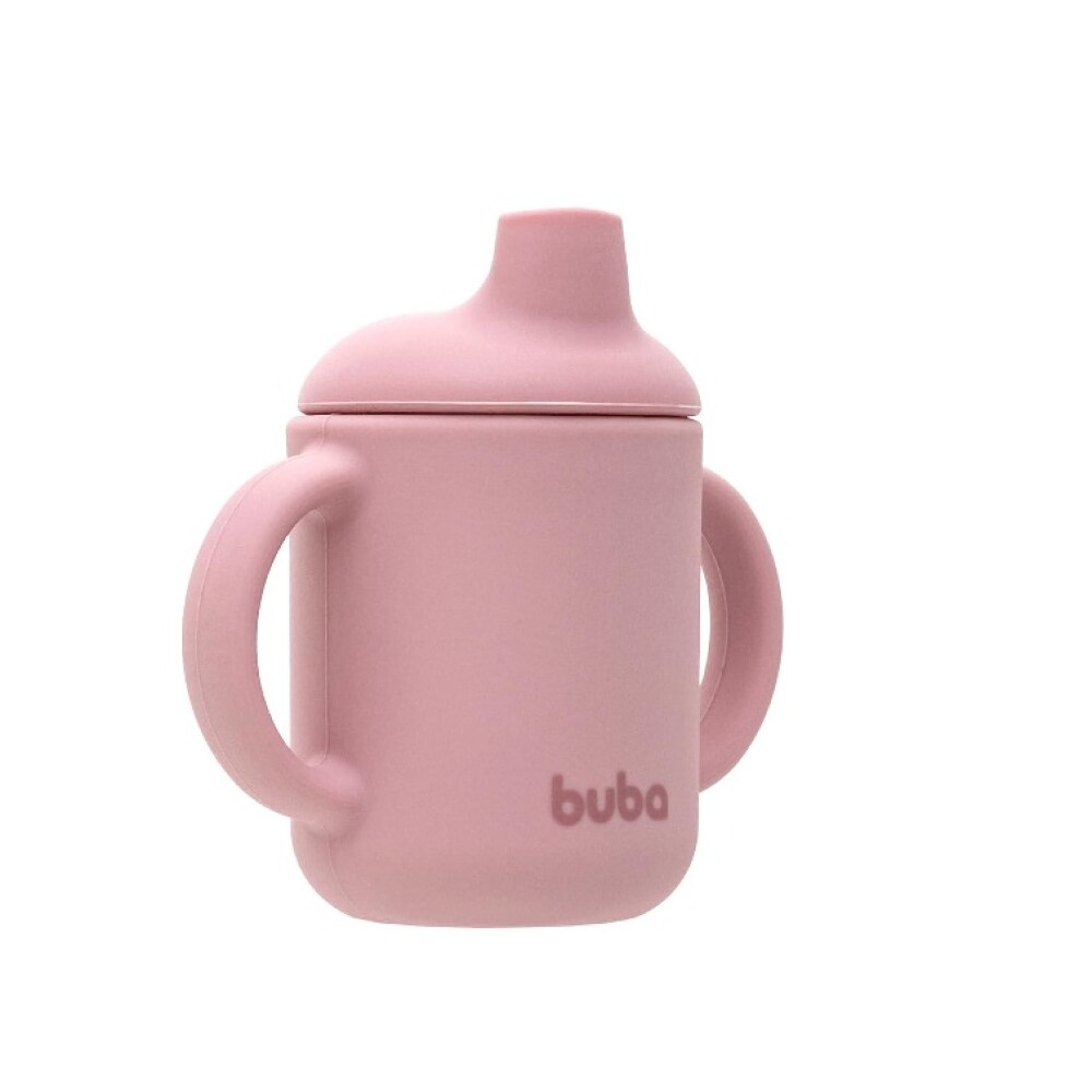 Vaso entrenamiento 100% silicona - buba rosa