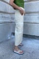Jean Straight Laranja Beige