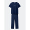 PIJAMA FEM AZUL ESCURO