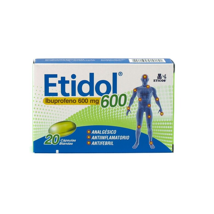 ETIDOL 600 CJ X 20 CÁPS. BLANDAS única