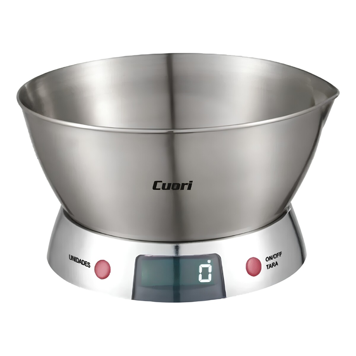 Balanza de Cocina Digital Cuori 5kg Inox + Bowl Extraíble 