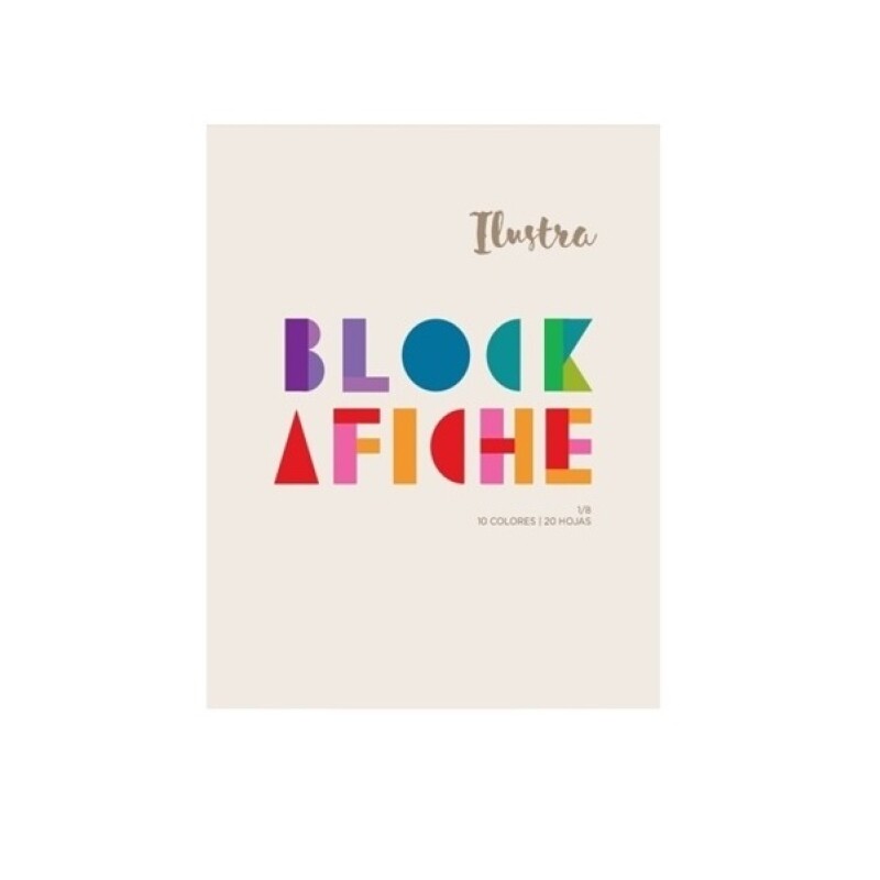Block Afiche 1/8W Ilustra 20 Hojas #BLOCK AFICHE 1/8W ILUSTRA 20 HOJAS