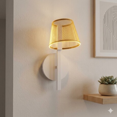 Portátil led de pared - efecto luz flotante Blanca