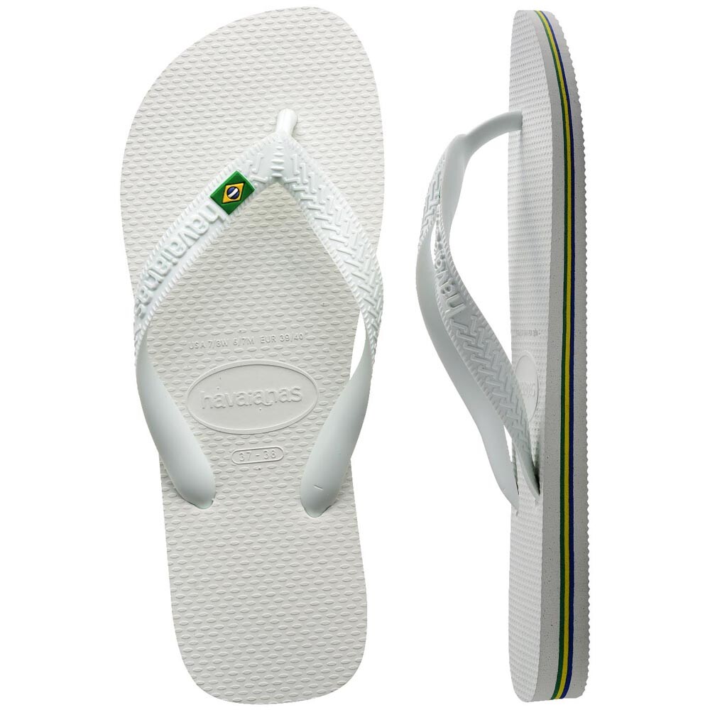 Sandalias Havaianas Brasil Unisex Blanco
