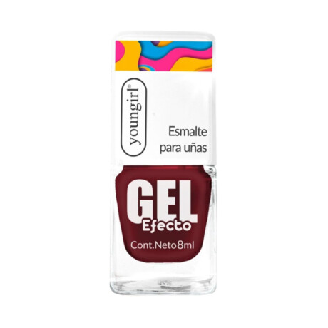 ESMALTE PARA UÑAS EFECTO GEL YOUNGIRL 8ML NUMERO 18- BORDEAUX ESMALTE PARA UÑAS EFECTO GEL YOUNGIRL 8ML NUMERO 18- BORDEAUX