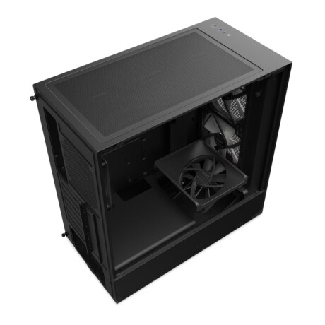 Nzxt - Gabinete H5 Flow Rgb CC-H51FB-R1 - Medio Compacto. Ventana Vidrio Templado. Color Negro. 001