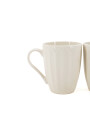 TAZA BLANCA LISTRAS SET X2 BLANCO