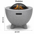 Brasero Fogón Fire King Para Jardín Patio Y Terraza Dw640 BRASERO FIRE KING 60X60 DW640