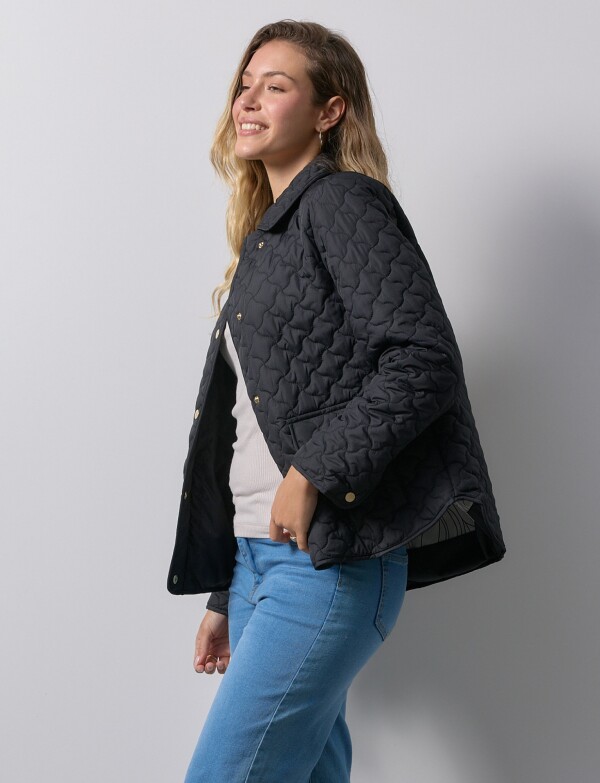 Campera Capitoneada NEGRO