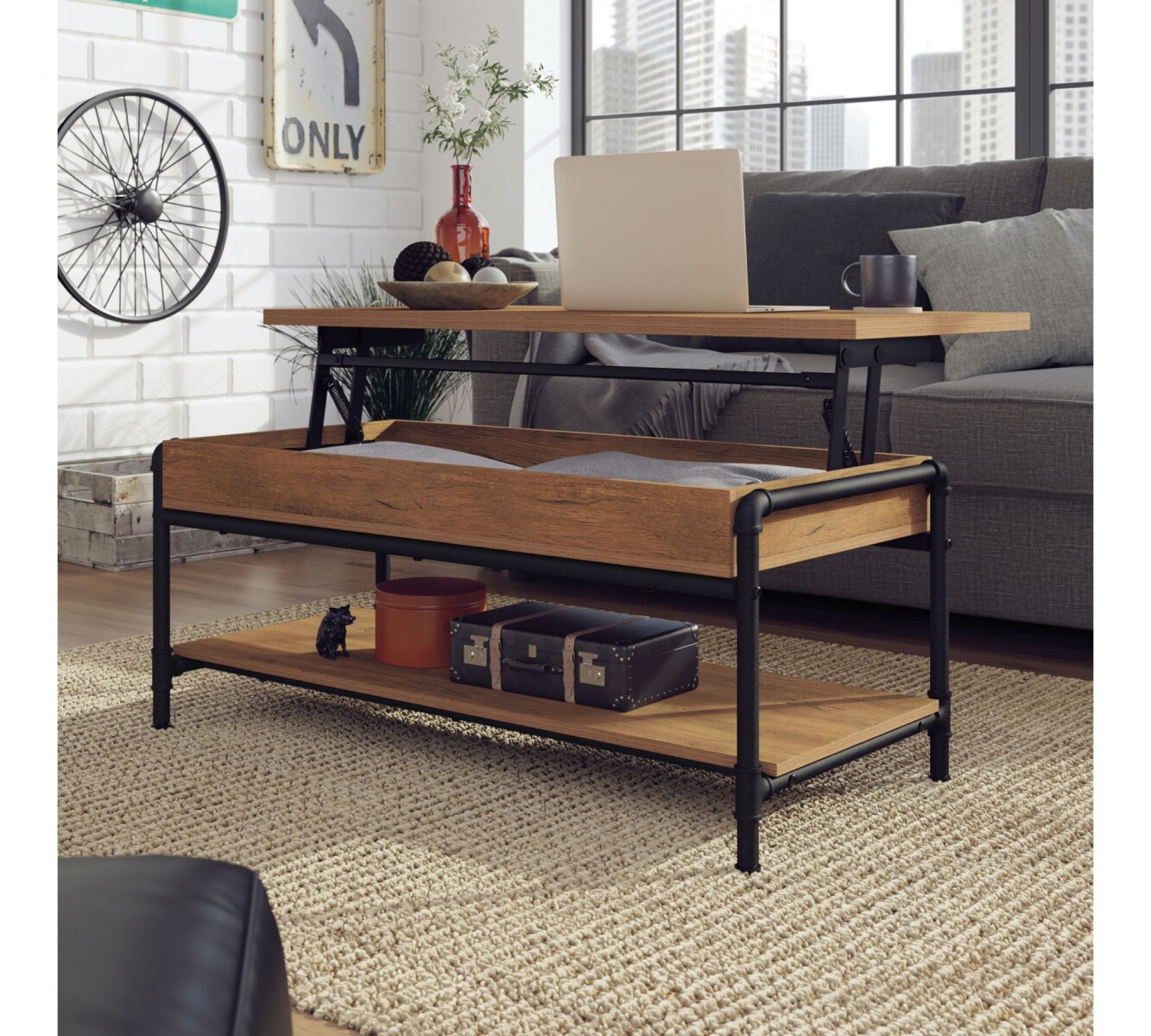 Mesa Ratona Articulada - Sauder - Linea Iron City 