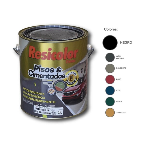 PINTURA PISO PRETO (NEGRO) ACET. 3.6 lts Pintura Piso Preto (negro) Acet. 3.6 Lts