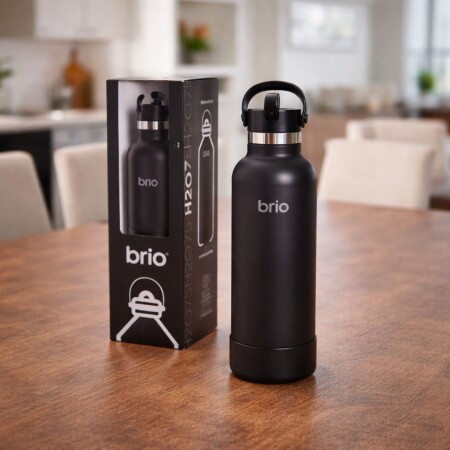 BOTELLA TERMICA 750ML BRIO NEGRO