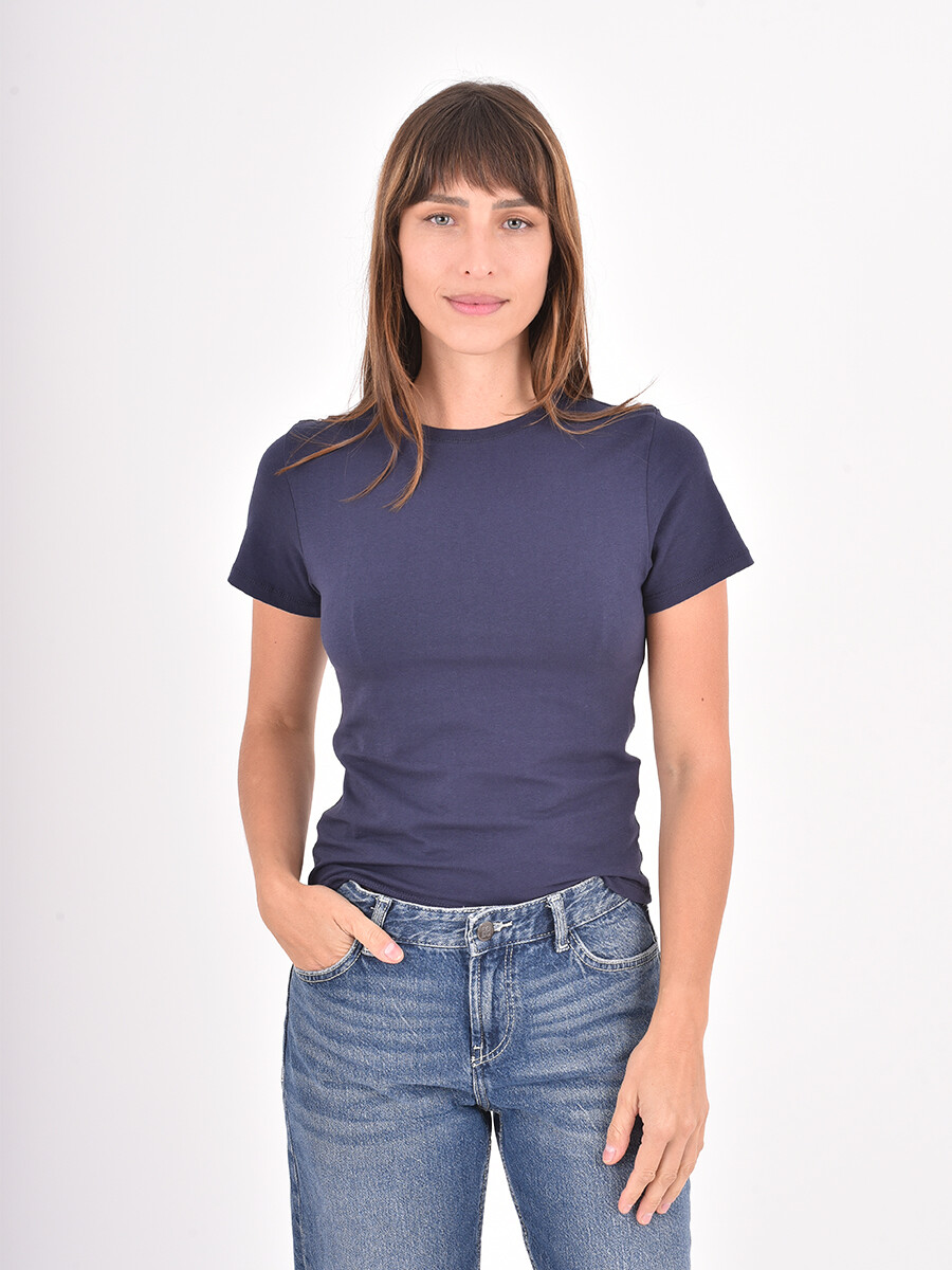 REMERA LUCIA - AZUL OSCURO 