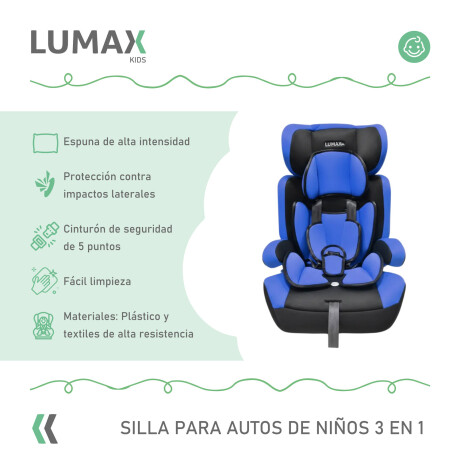 Silla para Auto Booster 3 en 1 Next Generation Lumax Kids Azul