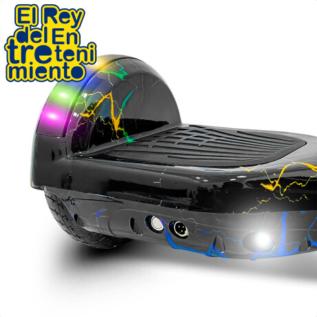 Skate Hoverboard Eléctrico 6.5 Bluetooth Luces Led N1 Negro