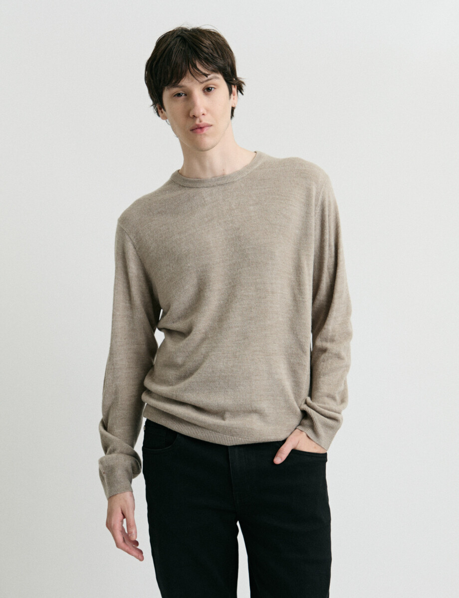 470413 SWEATER HARRINGTON URBAN Beige Melange