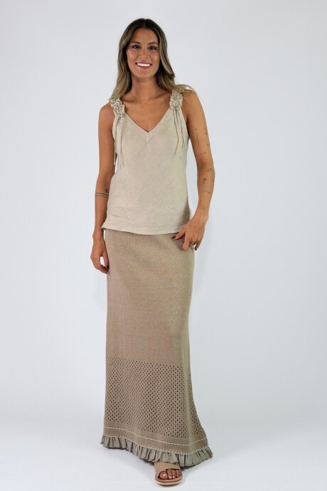 POLLERA GAROPABA Beige
