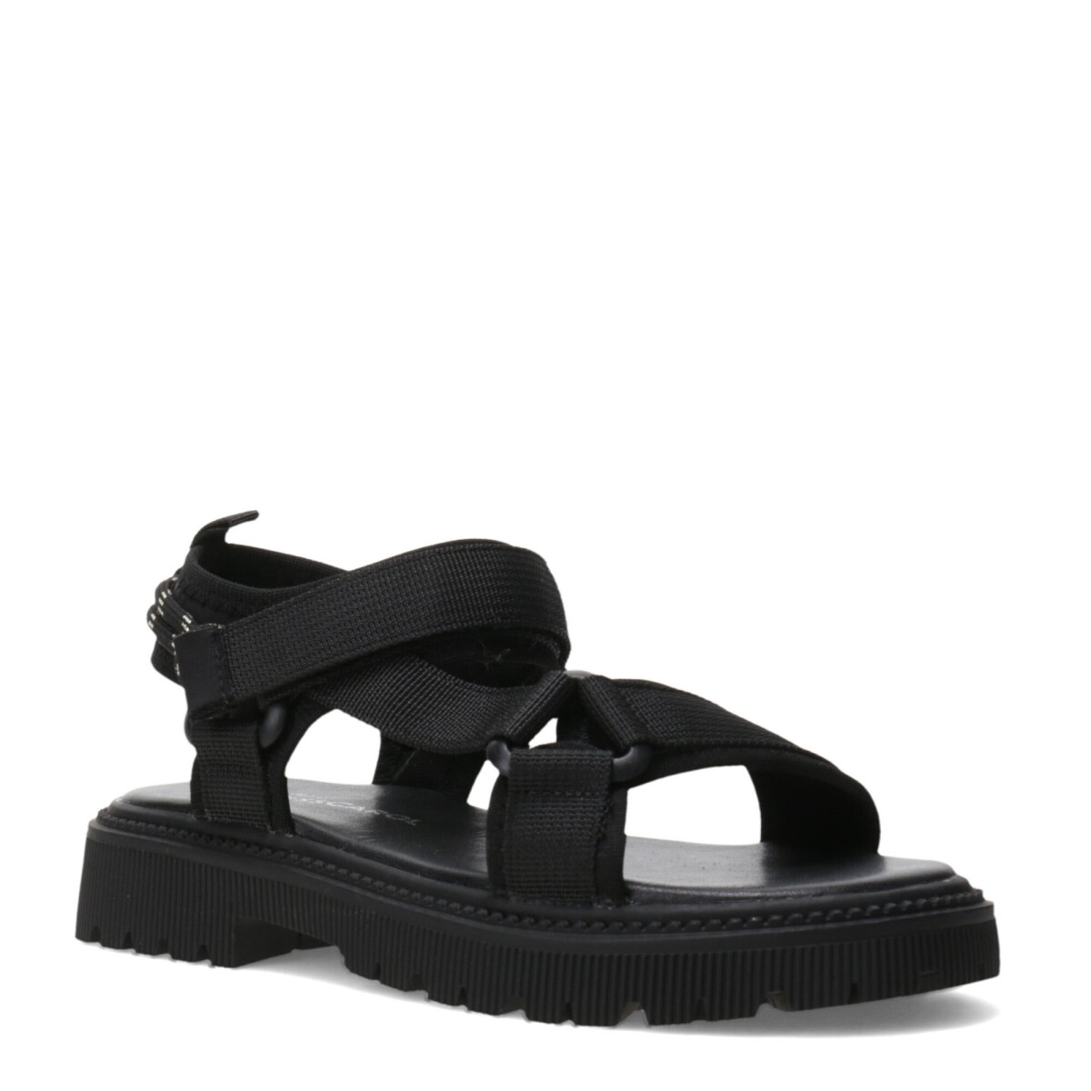 Sandalias de Niña MINI Miss Carol Califa de Tela Con Tiras - Negro 