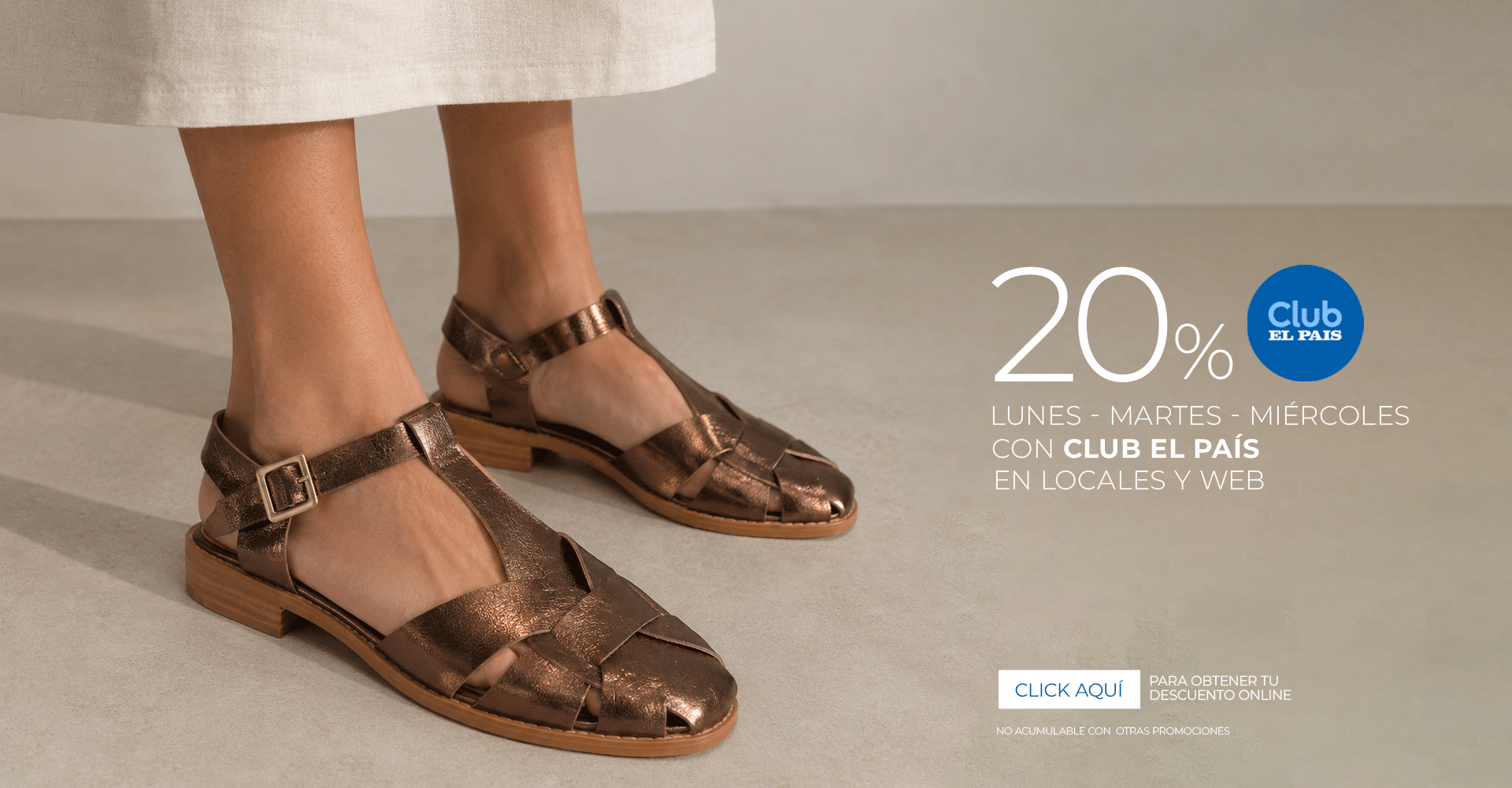 20% de descuento con club el país