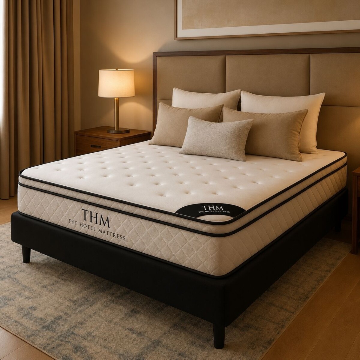 Sommier 2 Plazas HAMPTONS Ruthenium - Negro 