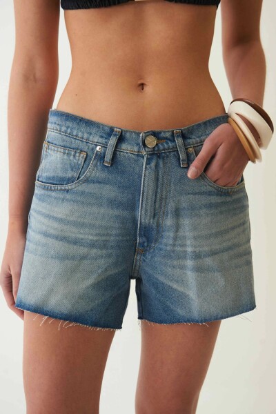 Short Texas Matizado Azul