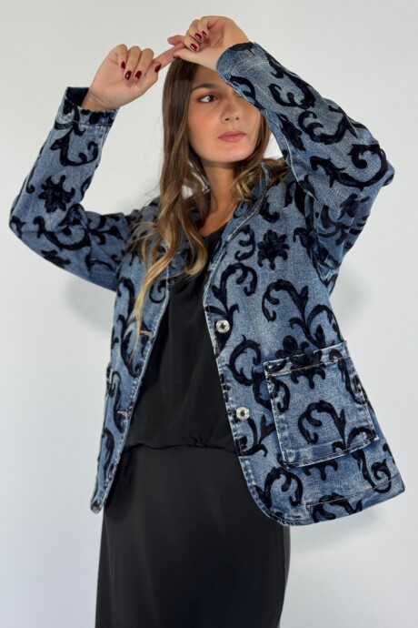 CHAQUETA JEAN ELTON Azul