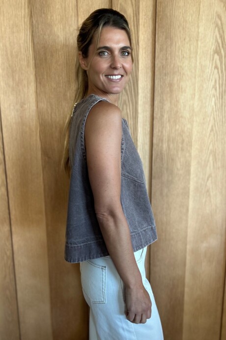 Chaleco Cadaqués Denim Tostado