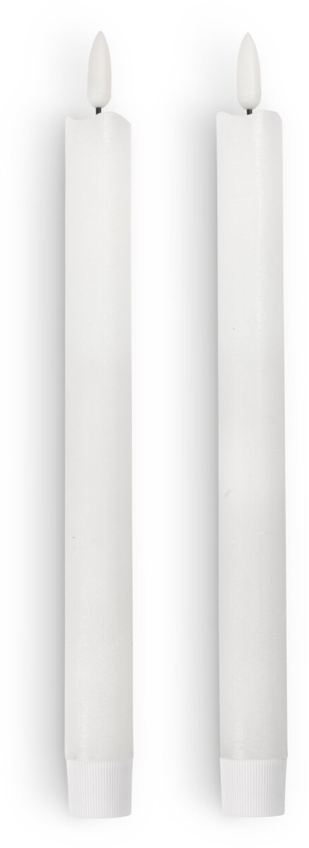 Vela candelabro LED ESBEN A25cm 2 uds - Blanco 