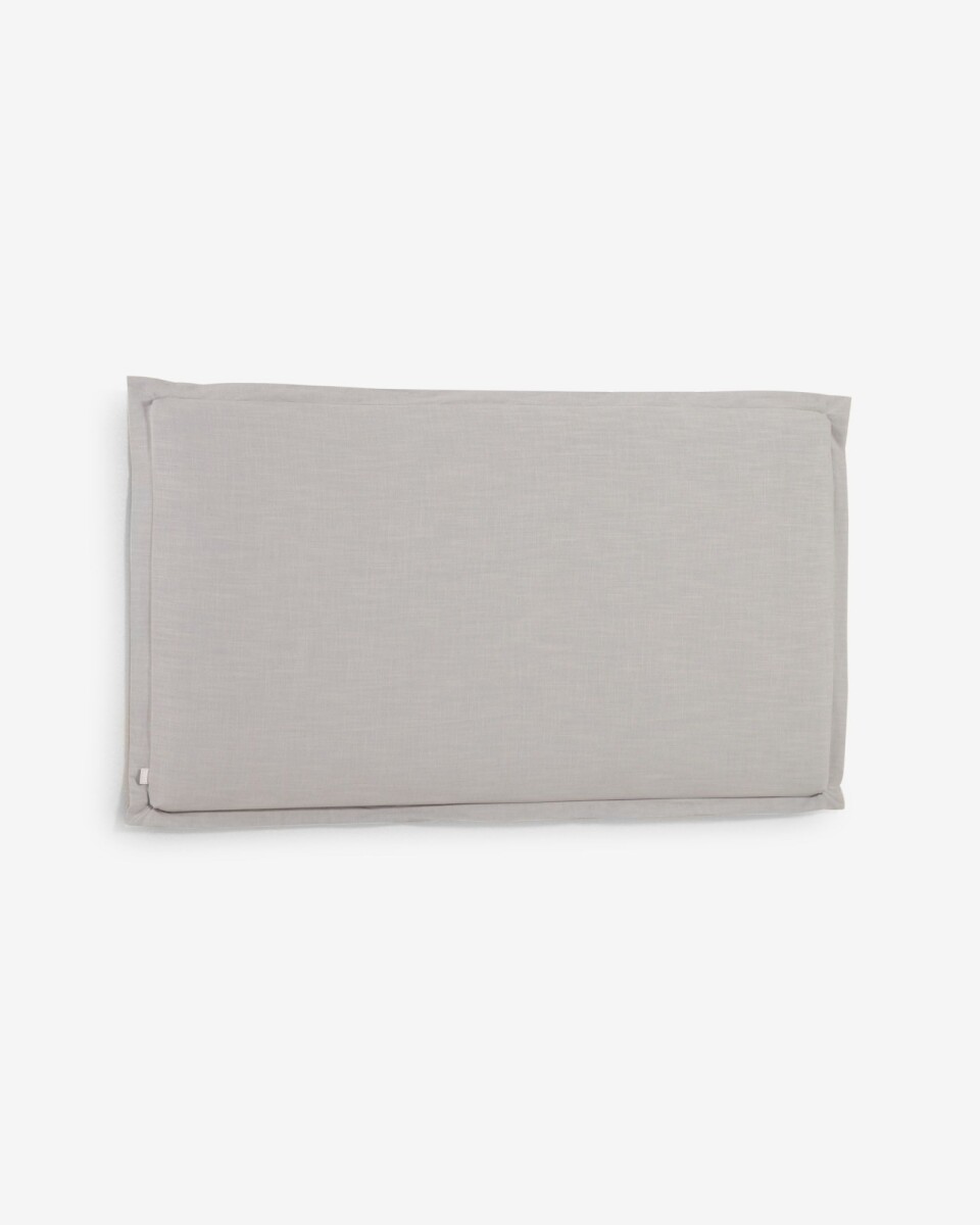 Cabecero desenfundable Tanit de lino - gris para cama de 200 cm 