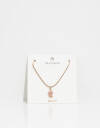 Cadena Corta con Dije Strass Collar Con Dije Floral Con Cubic Zirconia - Dorado