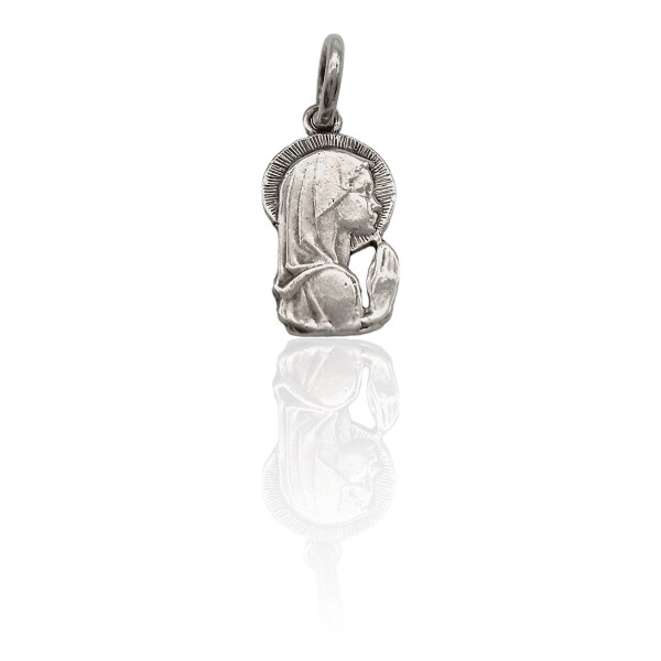 Dije Virgen Niña-Plata 925-Sin Piedra-CP3019 sinpiedra